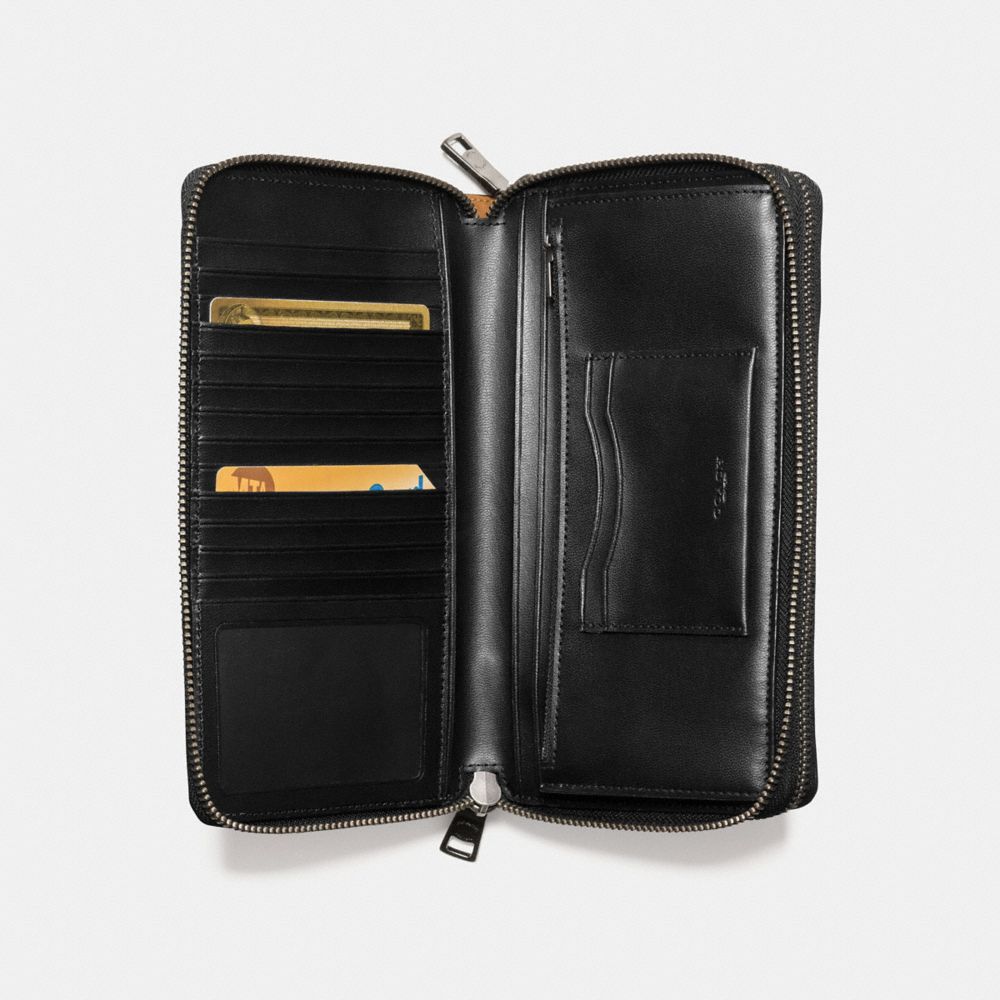 coach mens travel wallet