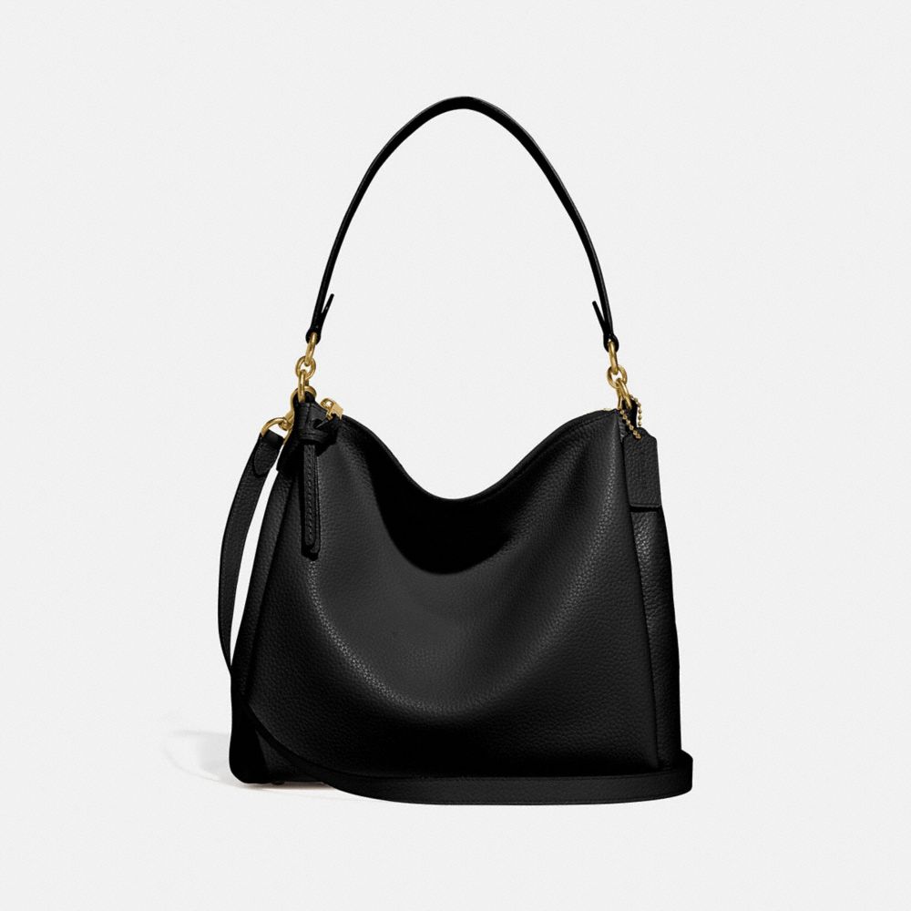 all black shoulder bag