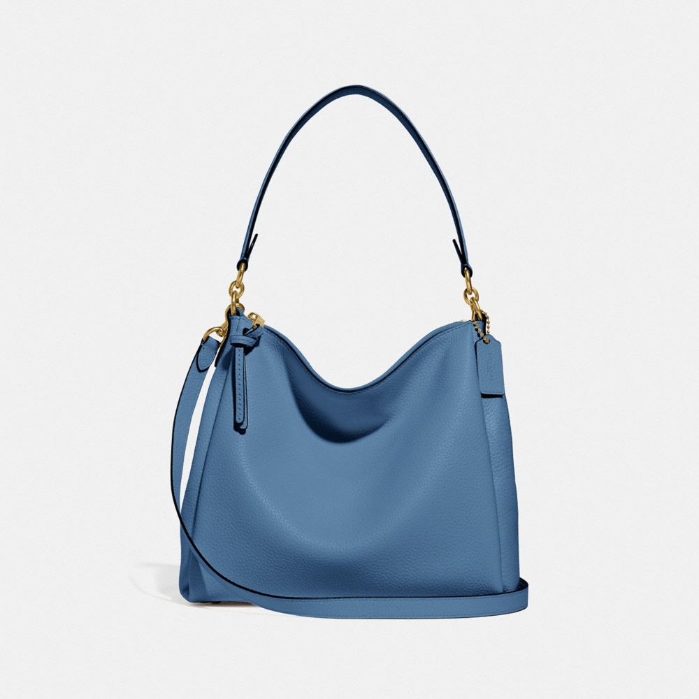 coach textured leather shoulder bag