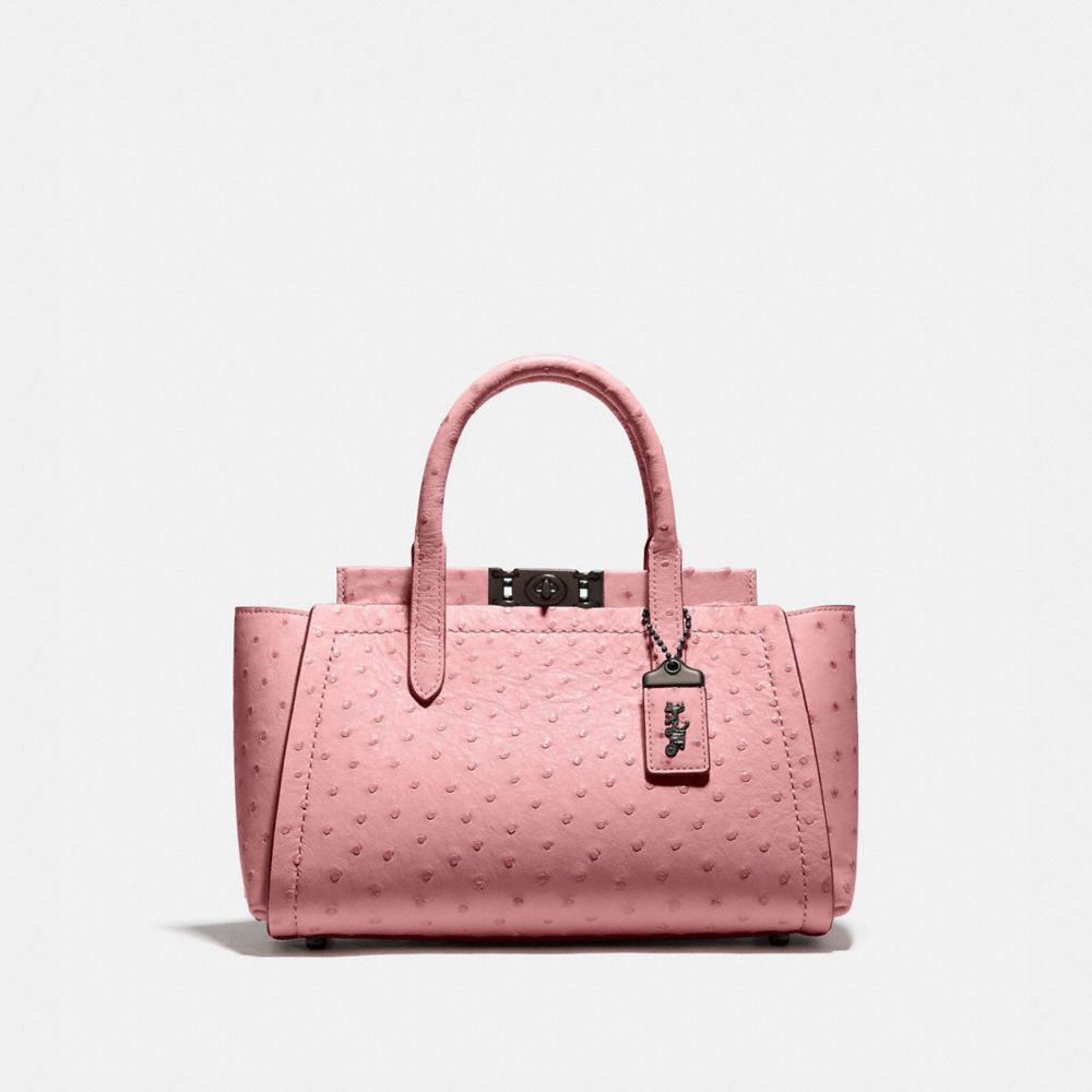 pink ostrich purse