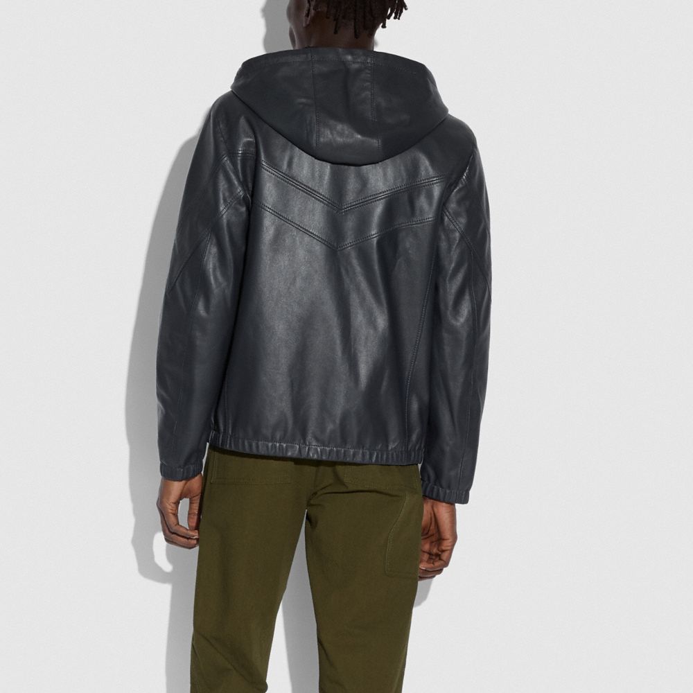 Chaqueta de piel reversible