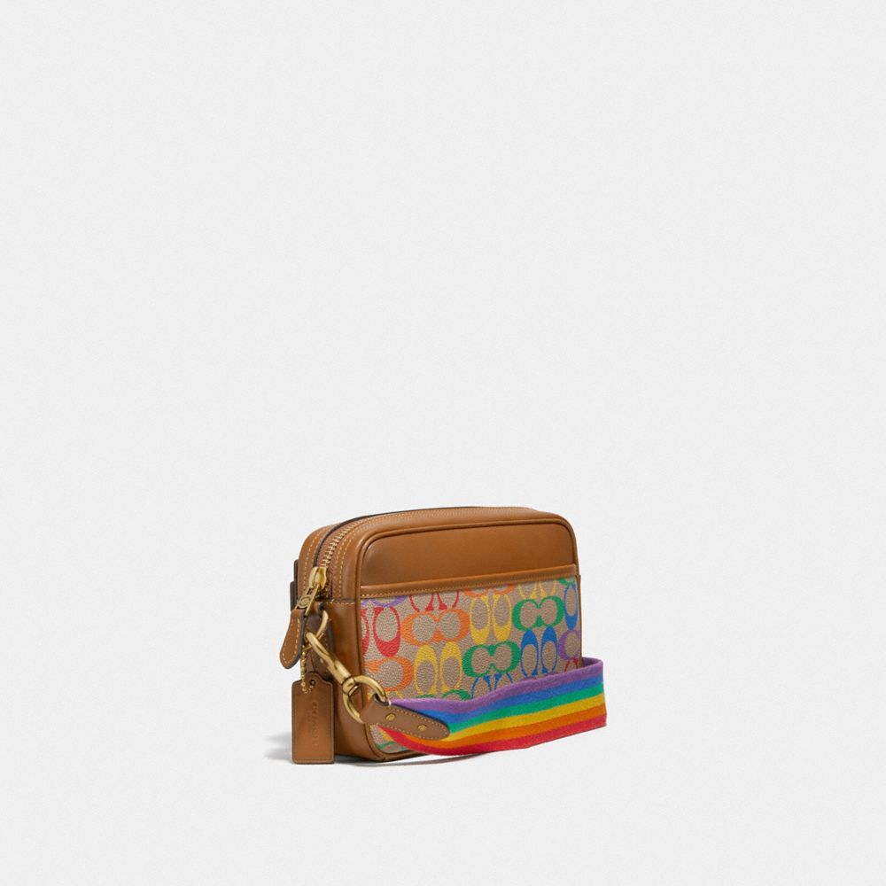 rainbow messenger bag