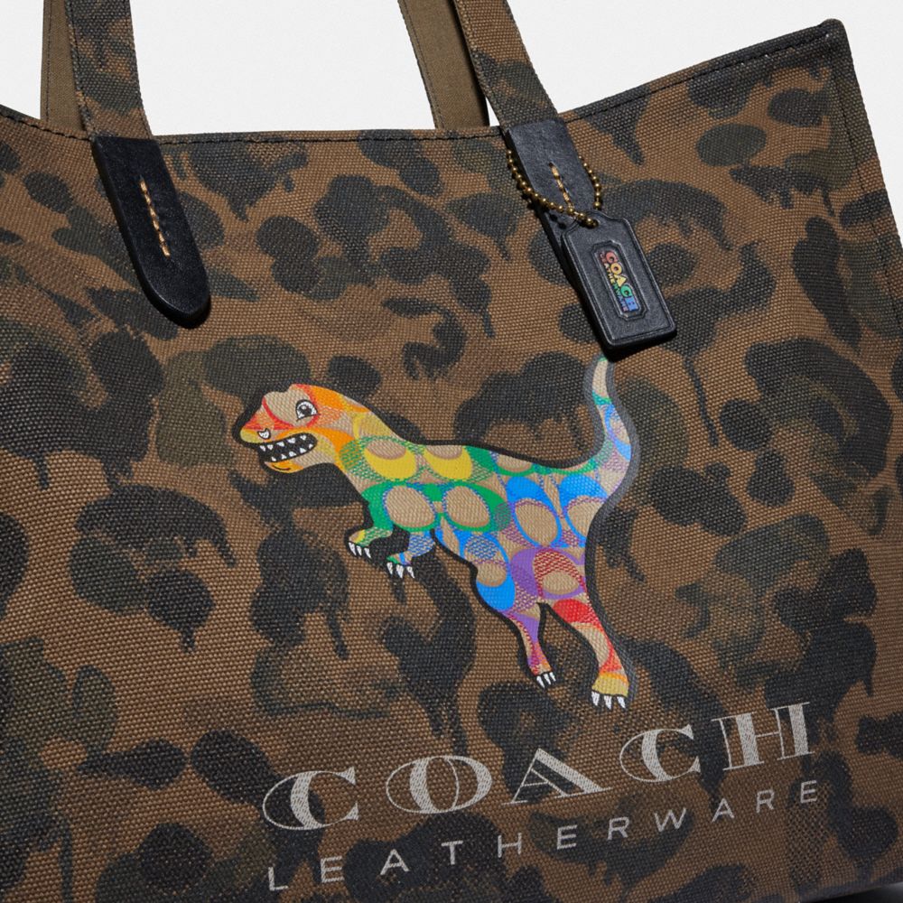 coach dinosaur tote bag