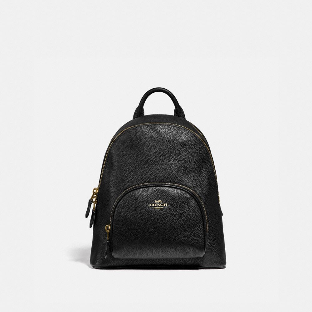 black mini coach backpack