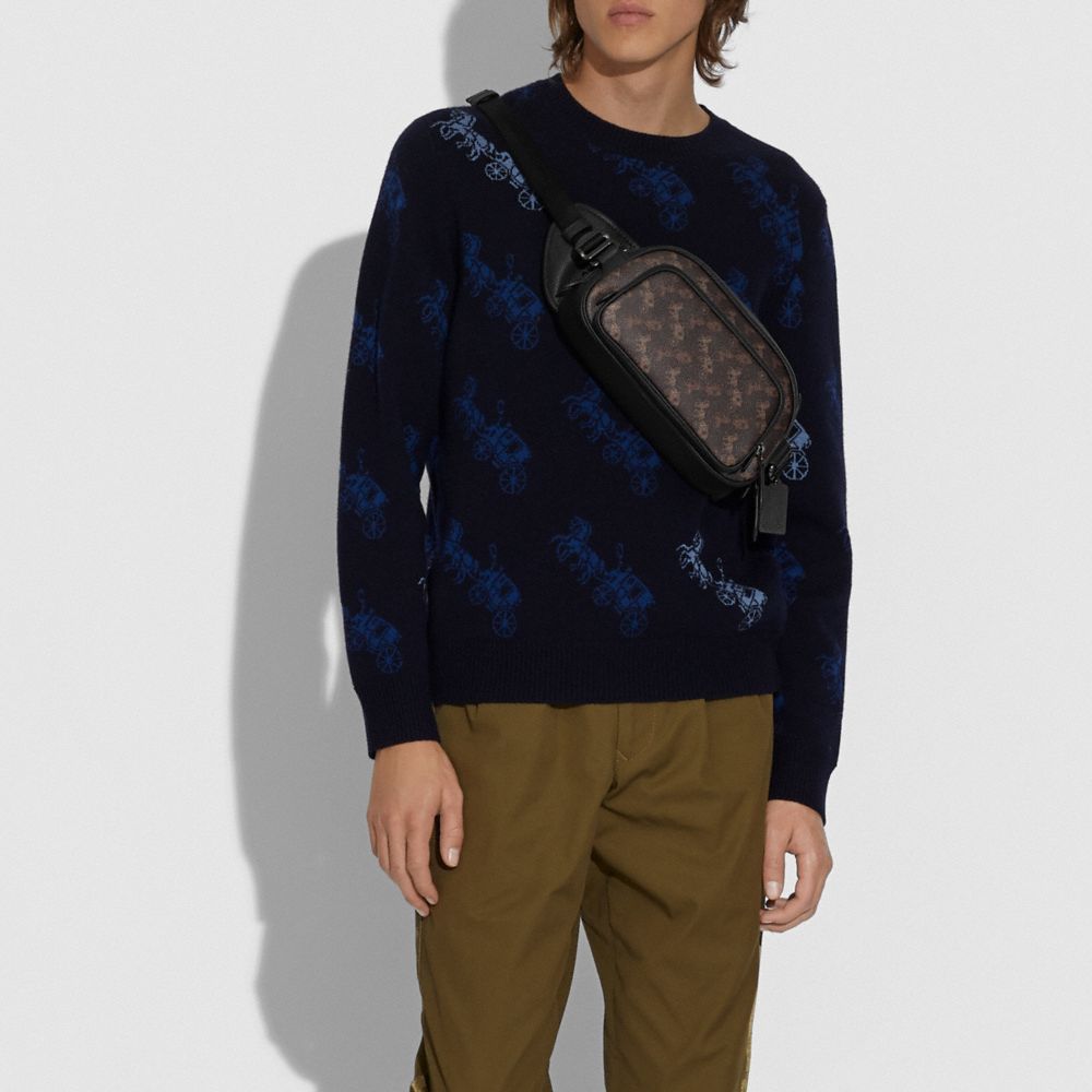 SAC CEINTURE HITCH &Agrave; IMPRIM&Eacute; CHEVAL ET CAL&Egrave;CHE - Alternate View 3