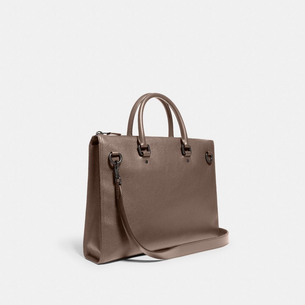 COACH®,GOTHAM FOLIO,Pebbled Leather,,Angle View