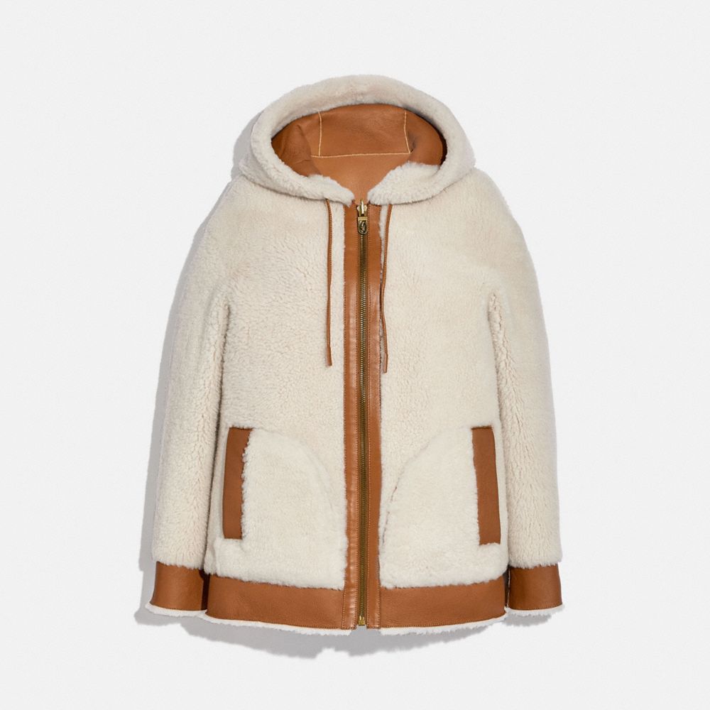 shearling hoodie