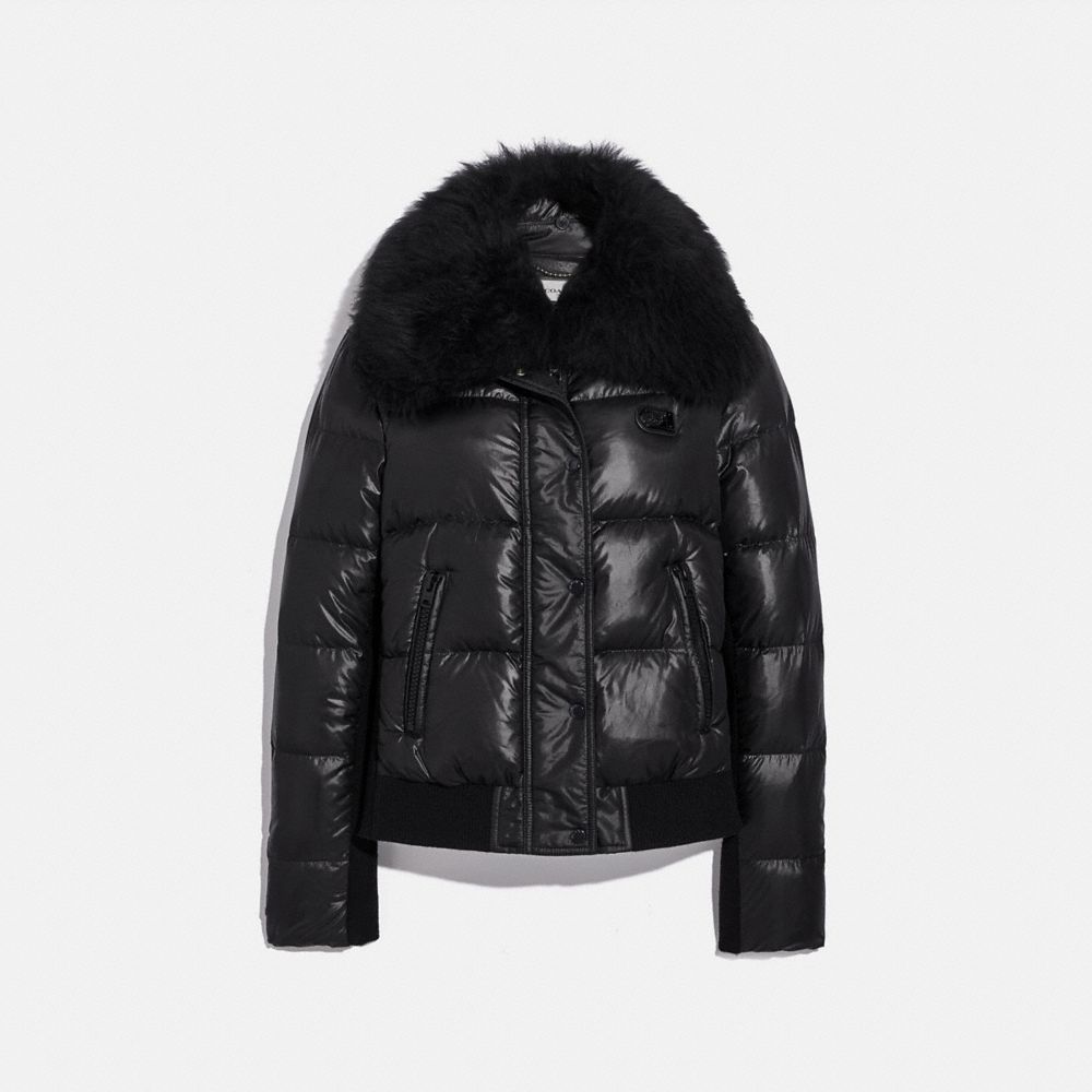 COACH Puffer Jacket With Shearling