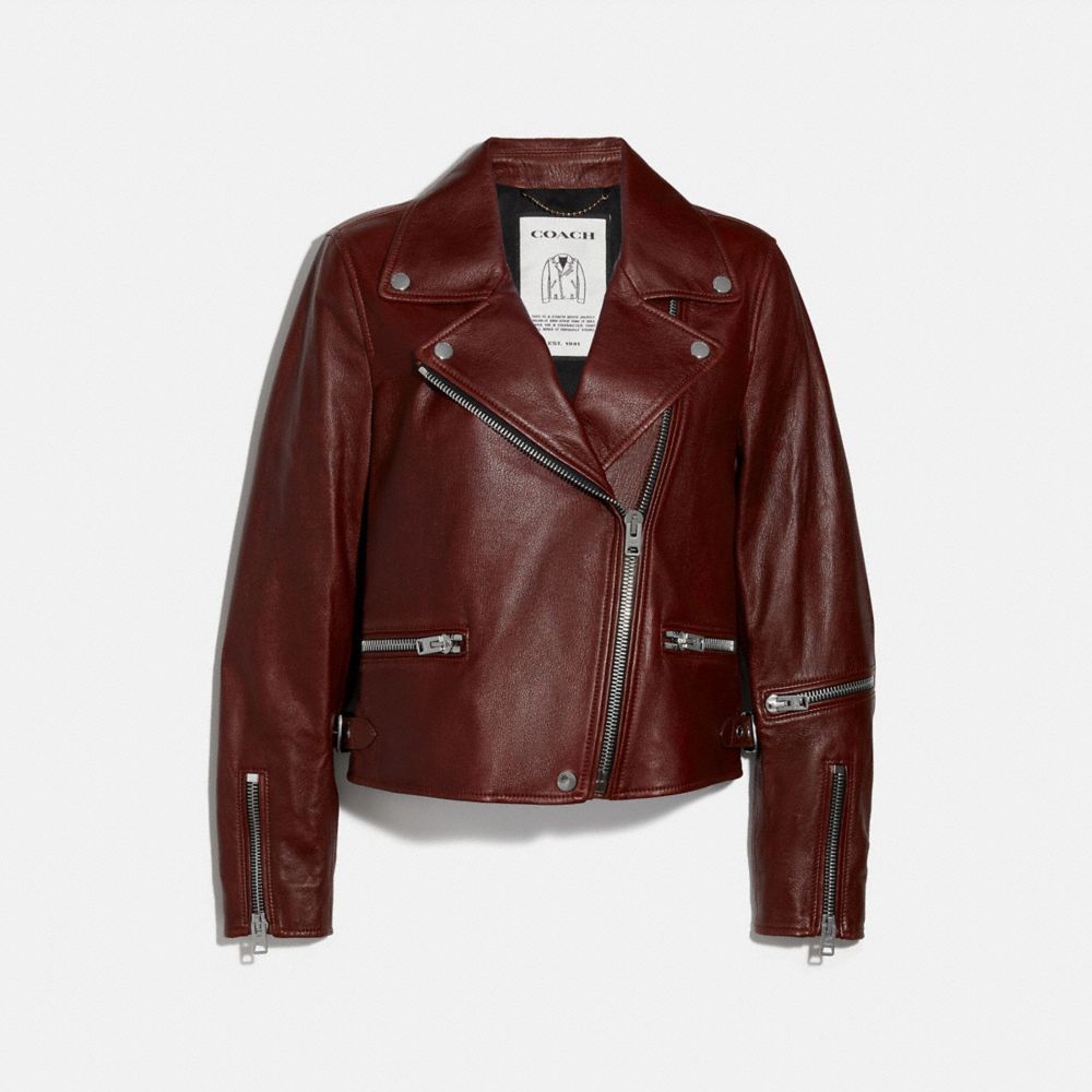 coach biker jacket