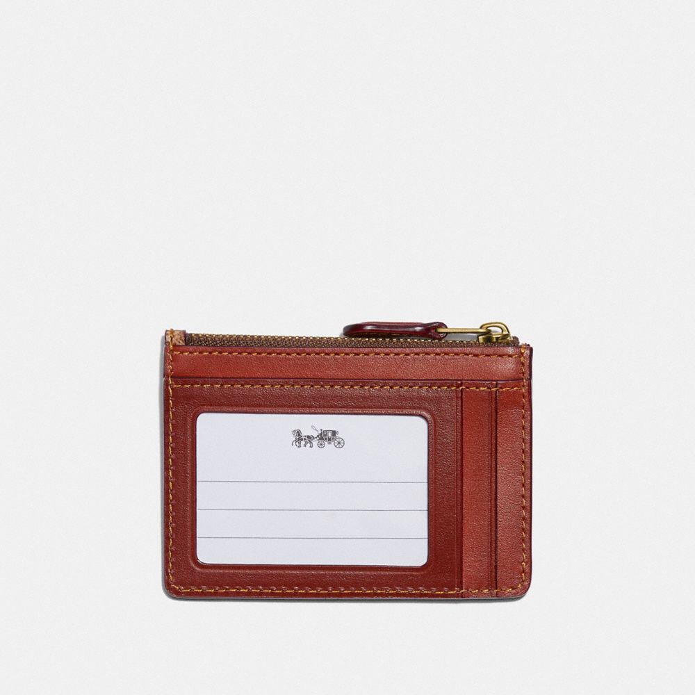 COACH Boxed Mini Skinny Id Case In Signature Canvas With Rexy
