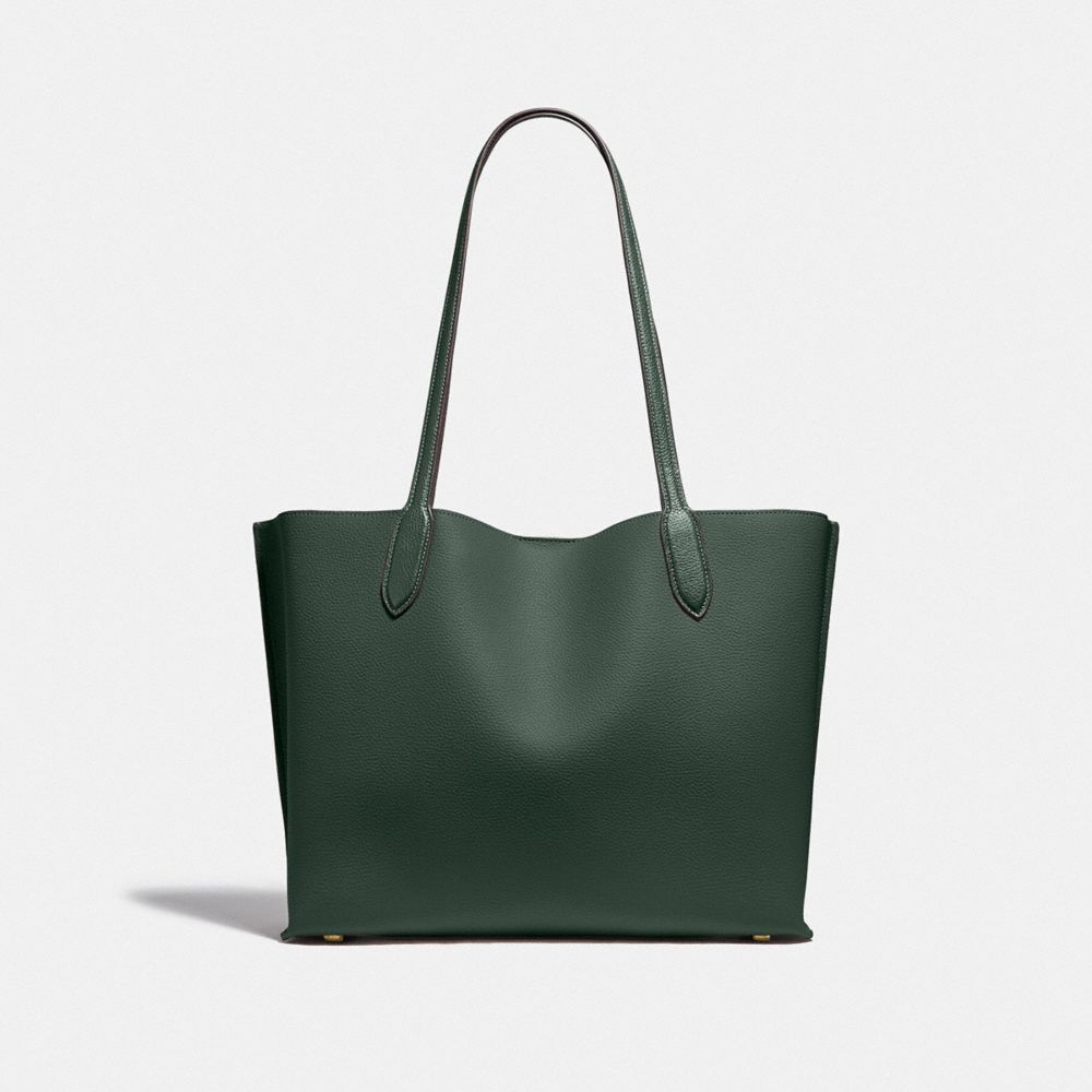 COACH Willow Tote In Colorblock With Signature Canvas Interior