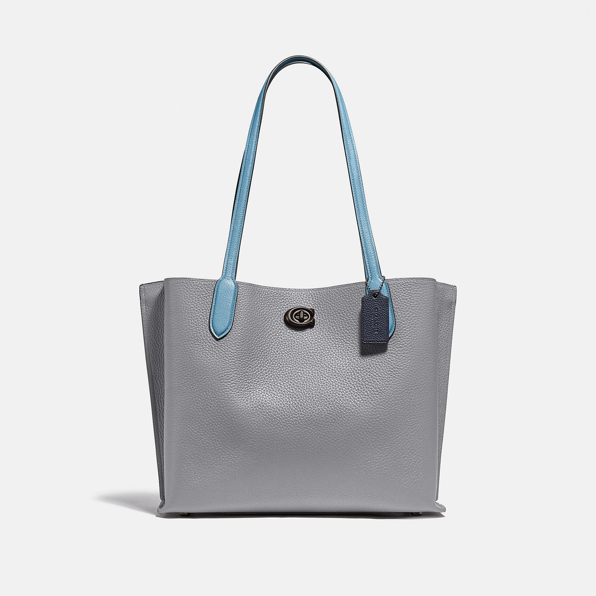 Coach Willow Tote In Colorblock With Signature Canvas Interior 