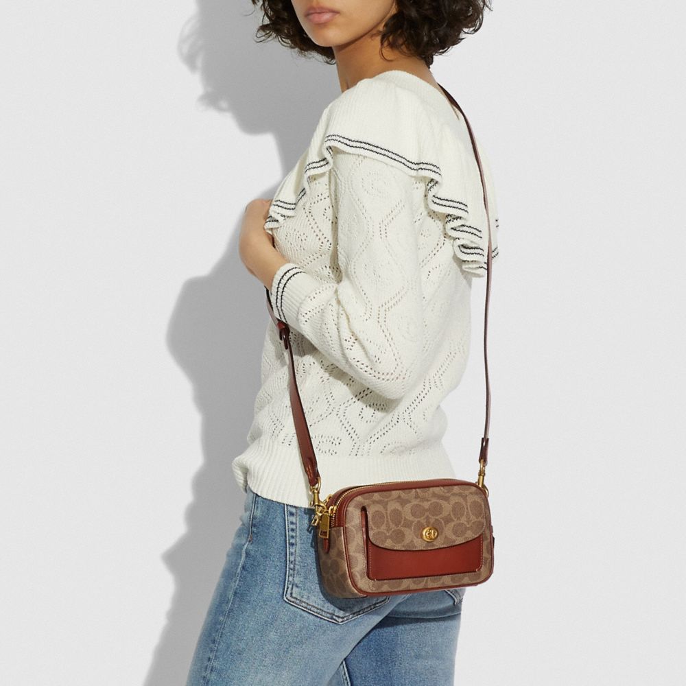 COACH Willow Camera Bag In Signature Canvas