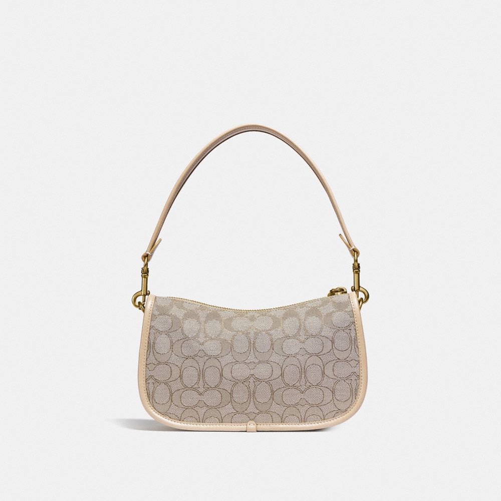 SWINGER BAG IN SIGNATURE JACQUARD - Alternate View 4