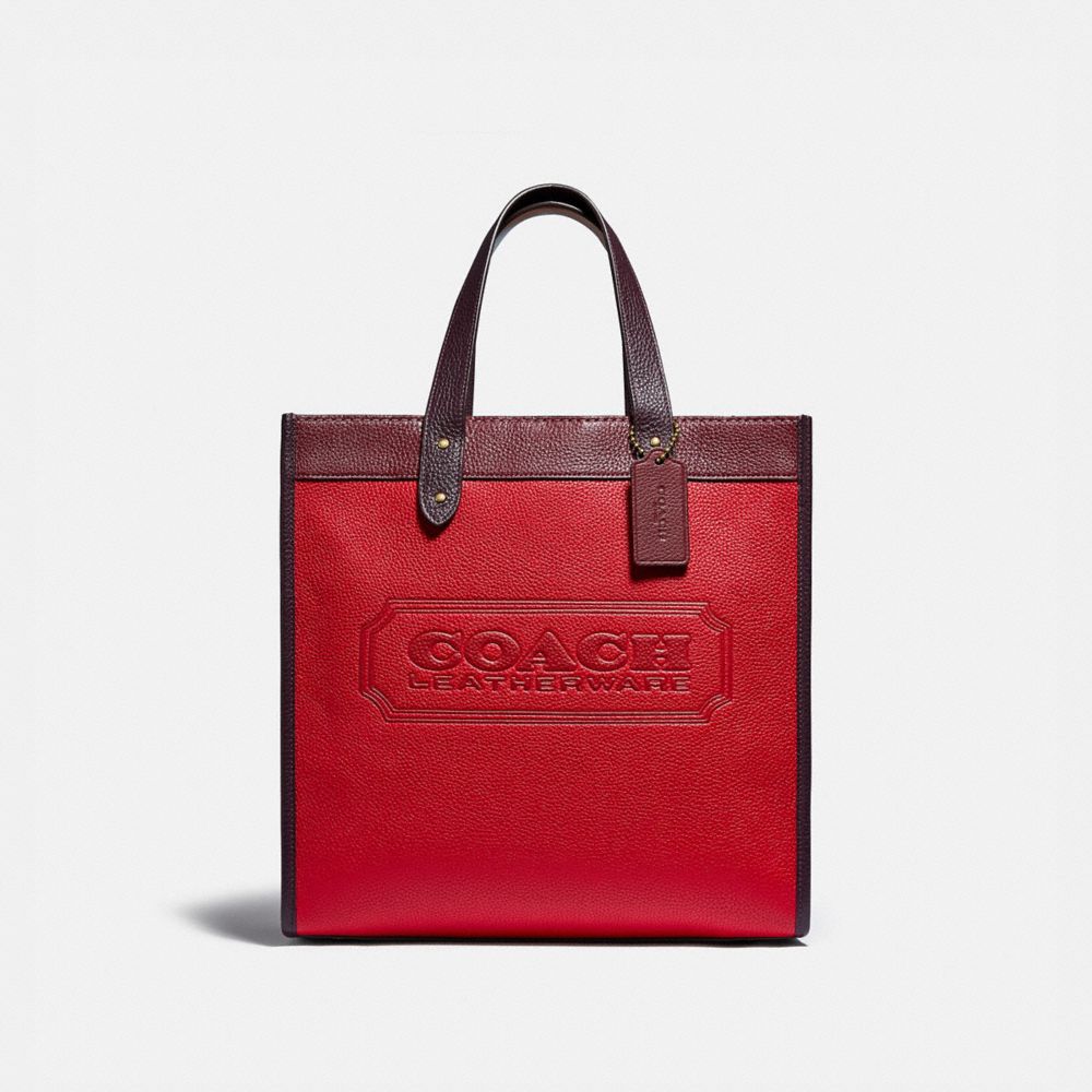 COACH: Field Tote In Colorblock With Badge