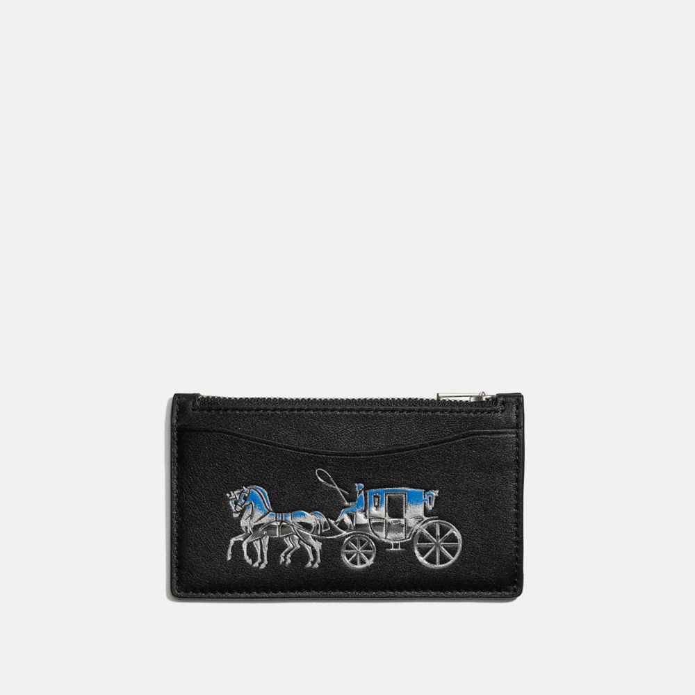 Coach Zip Card Case Black Coach Zip Card Case Geldborsen Etuis Kadewe 