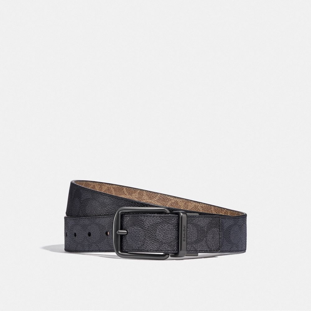 coach leather belt mens