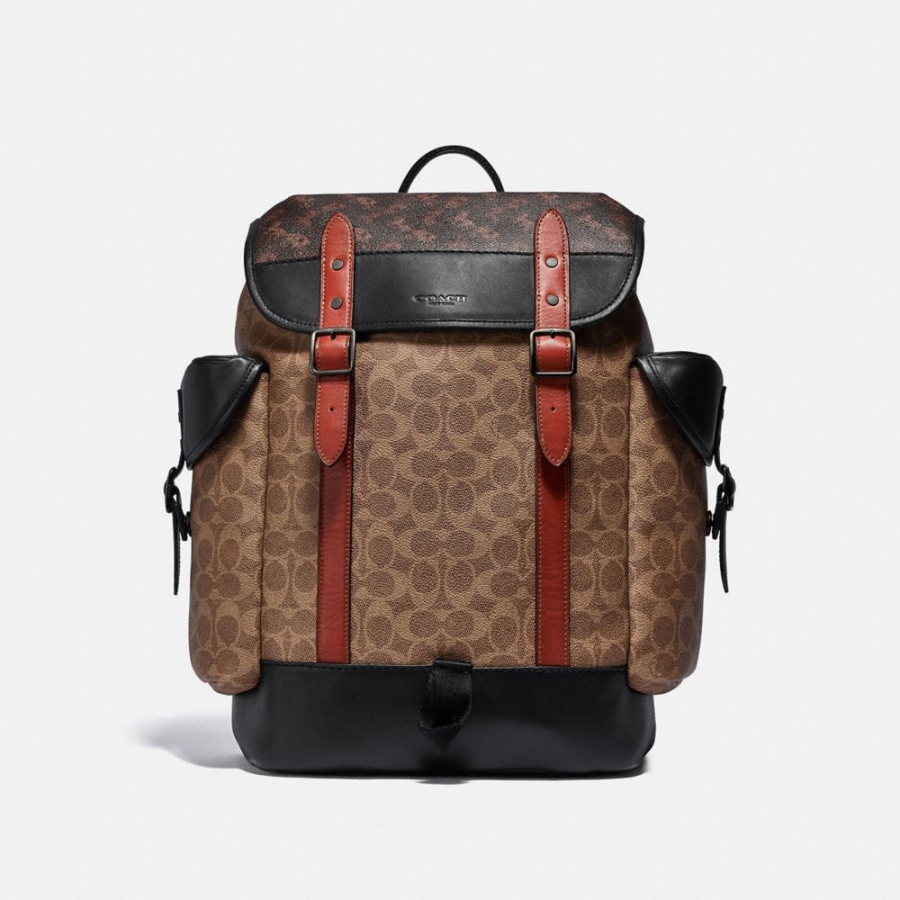 Coach Hitch Backpack In Signature Canvas With Horse And Carriage Print ...