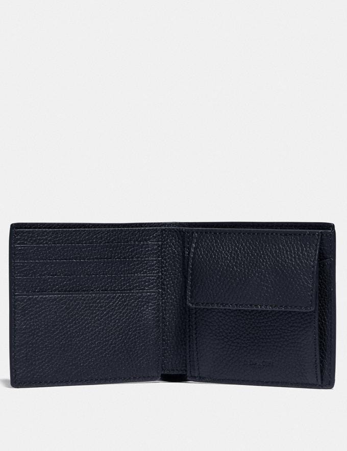 Coach Coin Wallet in Signature Leather Midnight Private Sale For Him Wallets Alternate View 1
