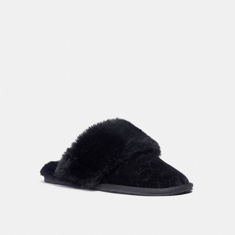 coach slip on slippers