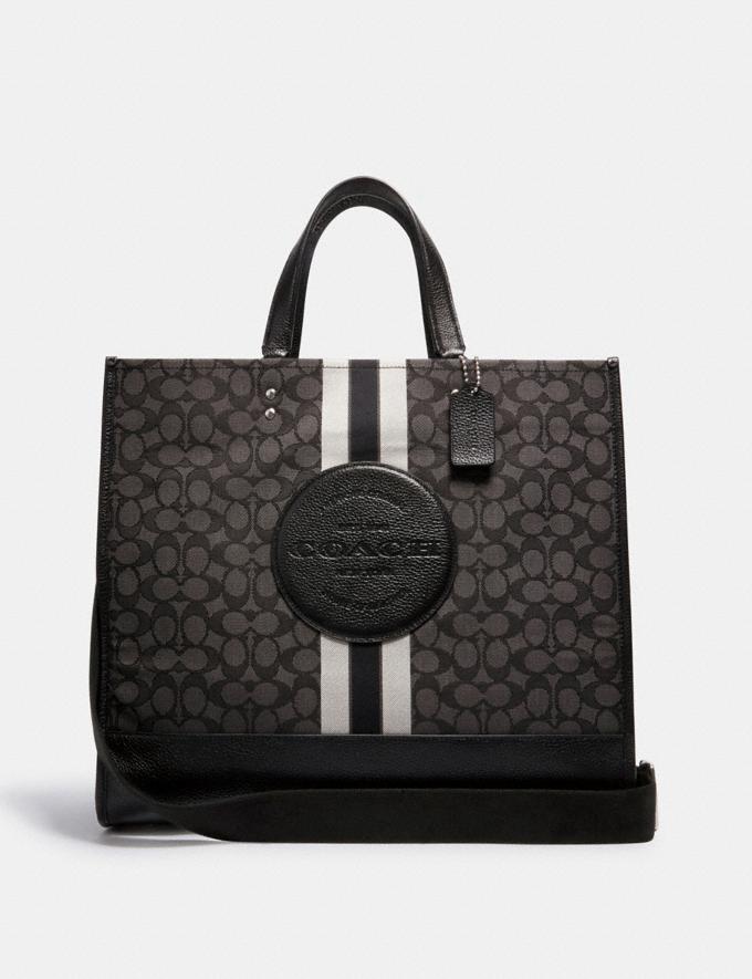 Coach DEMPSEY TOTE 22 IN SIGNATURE JACQUARD WITH COACH PATCH - town ...