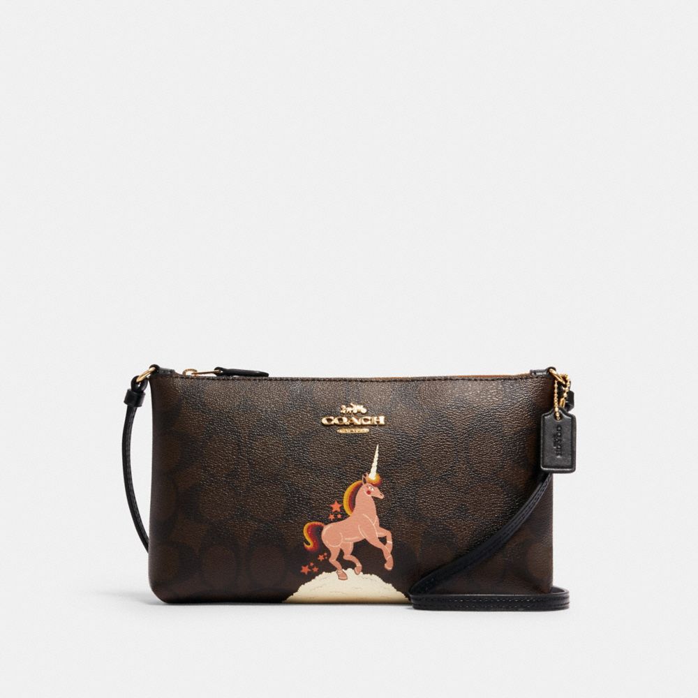 coach top zip crossbody bag