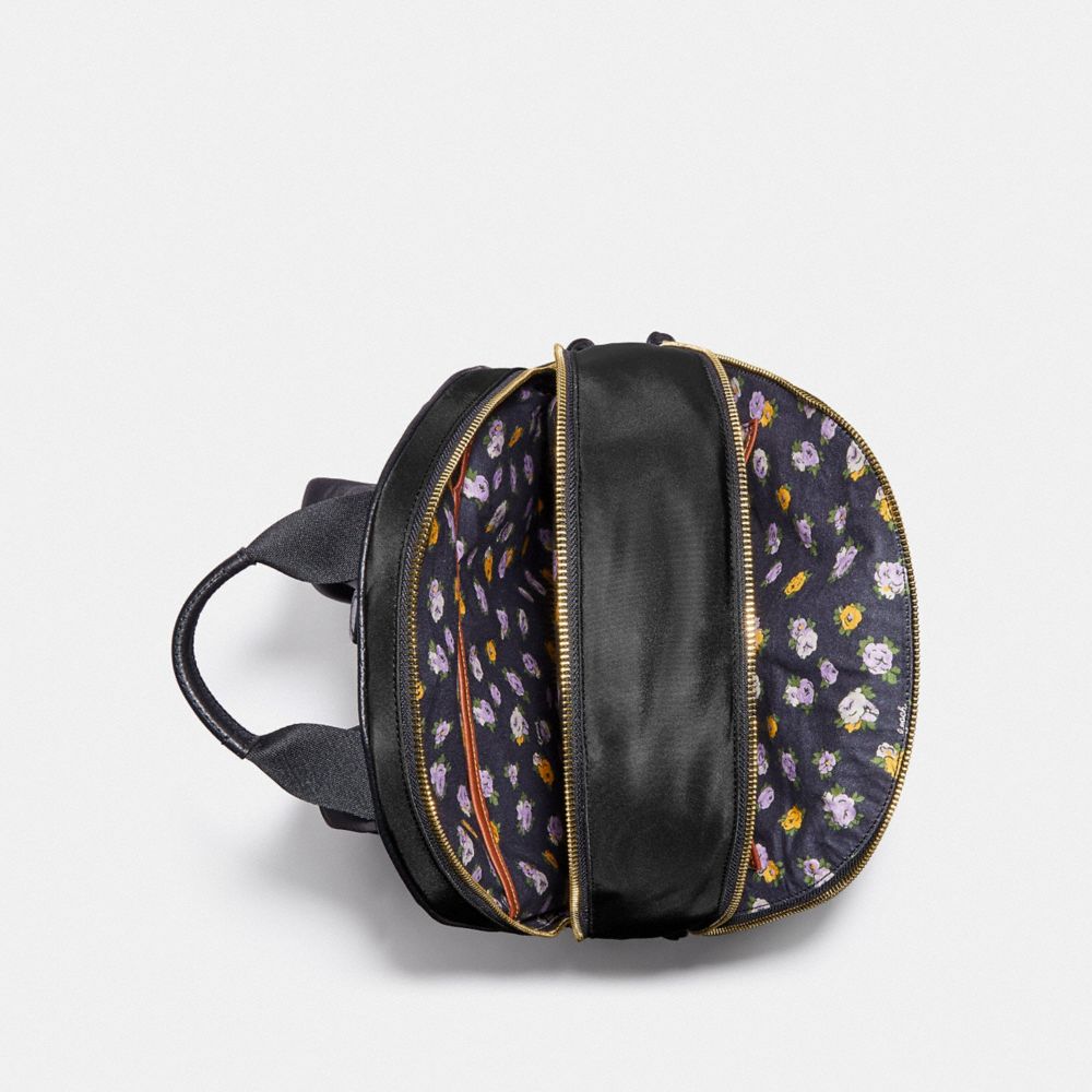 SAC &Agrave; DOS CARGO&nbsp;CARRIE AVEC INT&Eacute;RIEUR &Agrave; IMPRIM&Eacute; ROSE VINTAGE - Alternate View 2