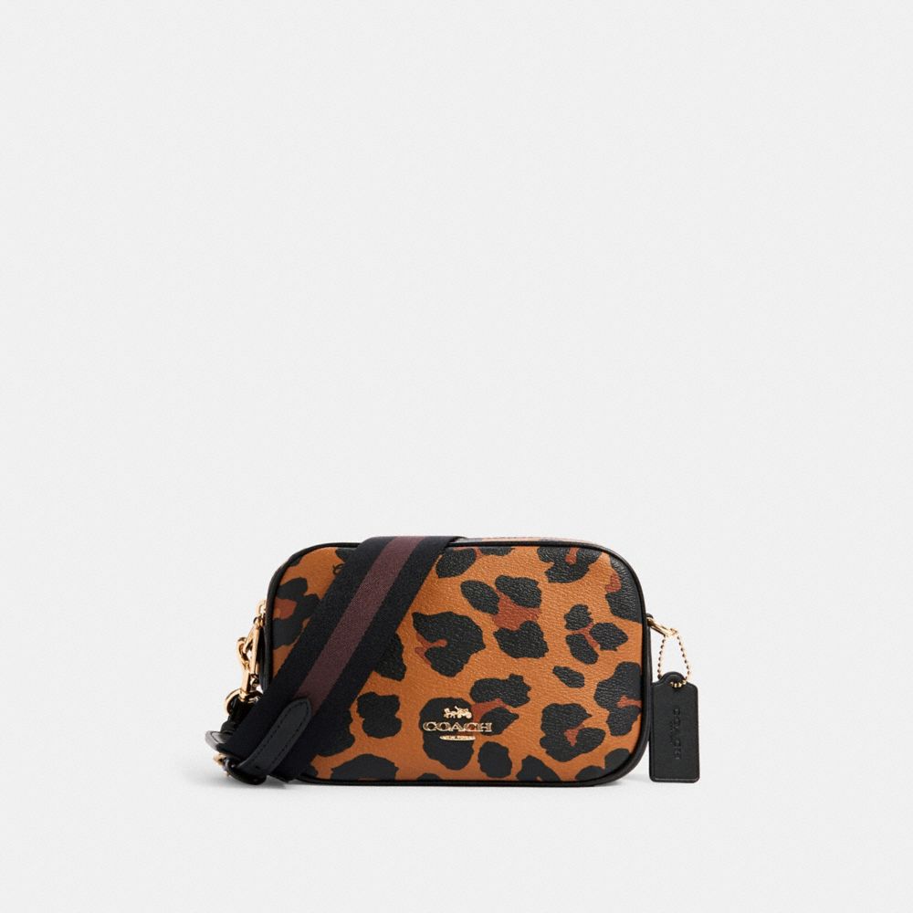 coach leopard print crossbody bag