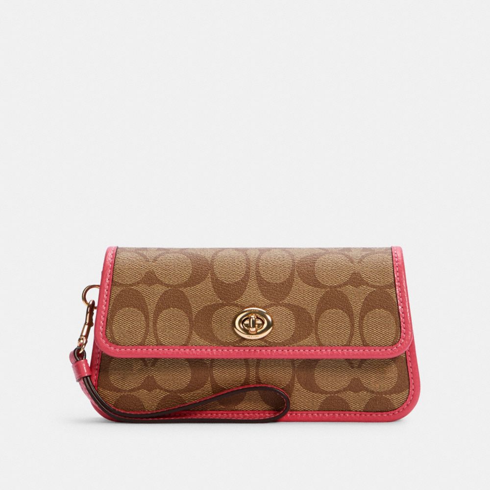 COACH ORIGINALS WRISTLET IN SIGNATURE CANVAS