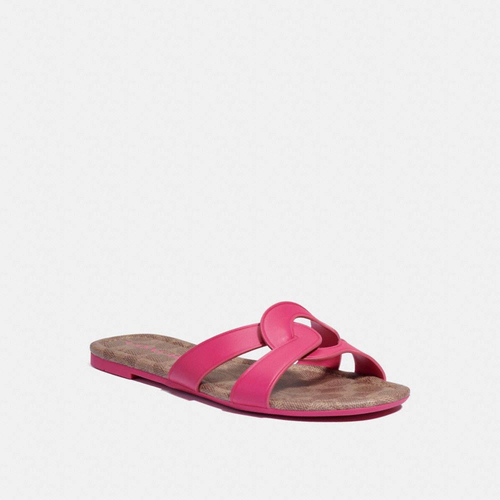 coach signature sandals