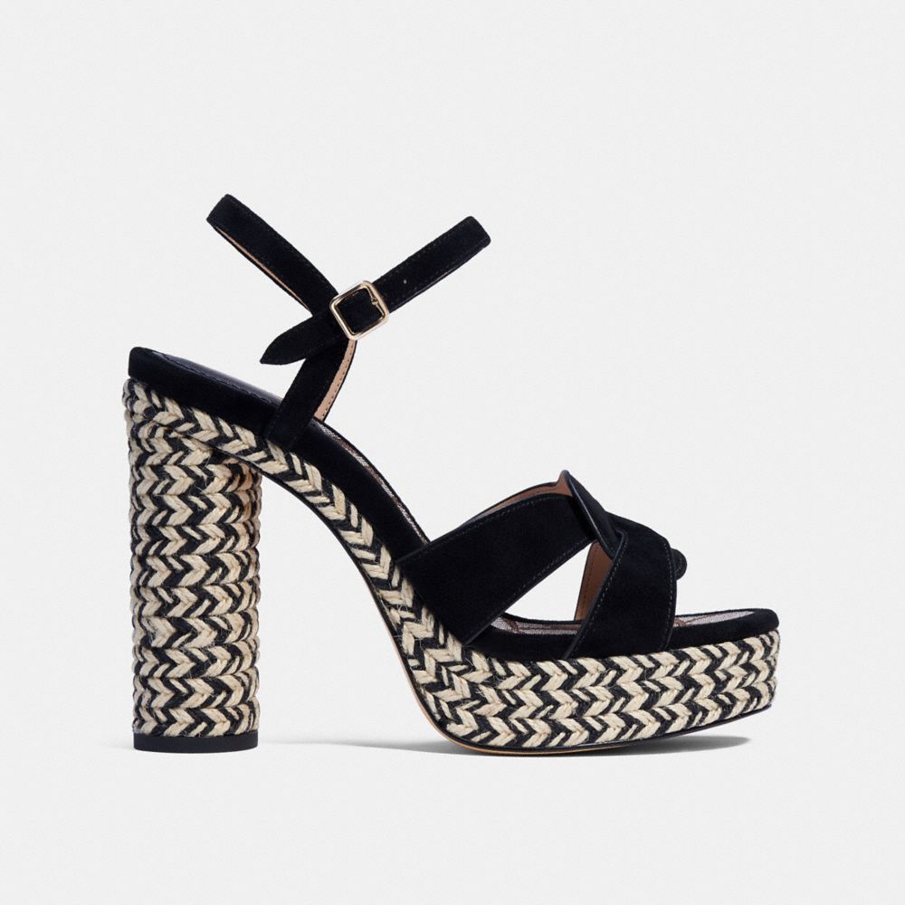 COACH®,QA_AUTO_TALINA SUEDE SANDAL,,Angle View