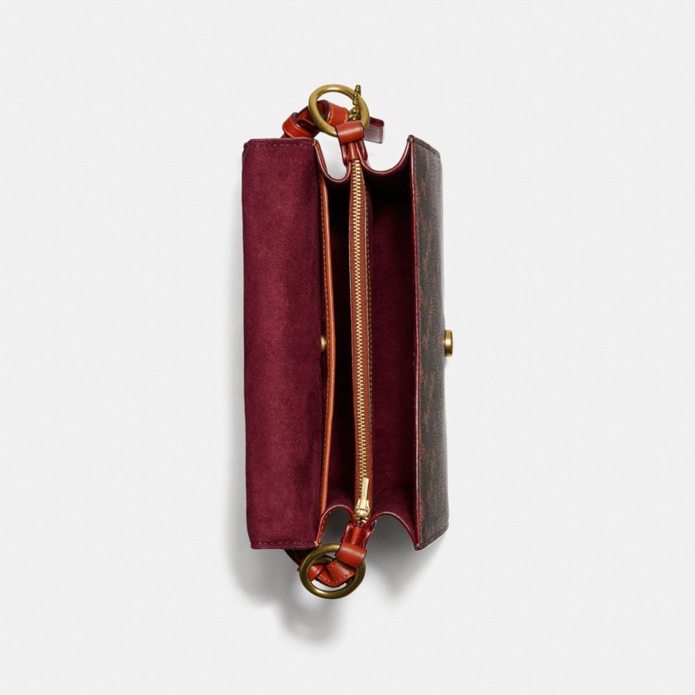 BEAT SHOULDER BAG IN SIGNATURE CANVAS WITH HORSE AND CARRIAGE PRINT - Alternate View 2