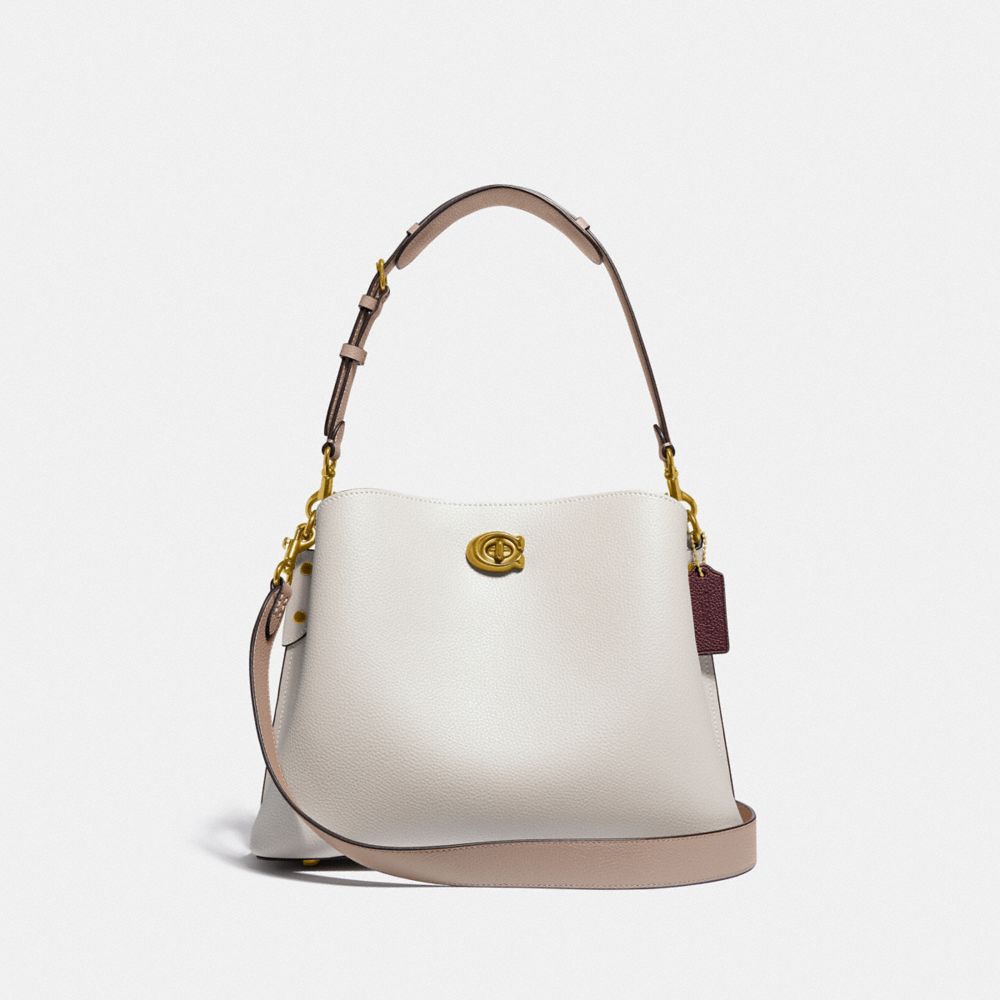 Coach Willow Schultertasche In Blockfarben In Neutrals