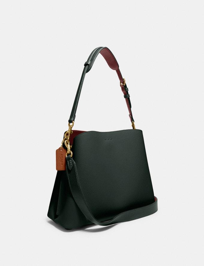 Coach Willow Shoulder Bag in Colorblock B4/Amazon Green Multi DEFAULT_CATEGORY Alternate View 1