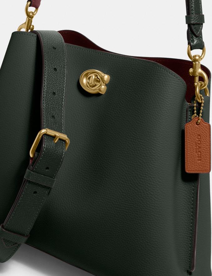 Coach Willow Shoulder Bag in Colorblock B4/Amazon Green Multi DEFAULT_CATEGORY Alternate View 4