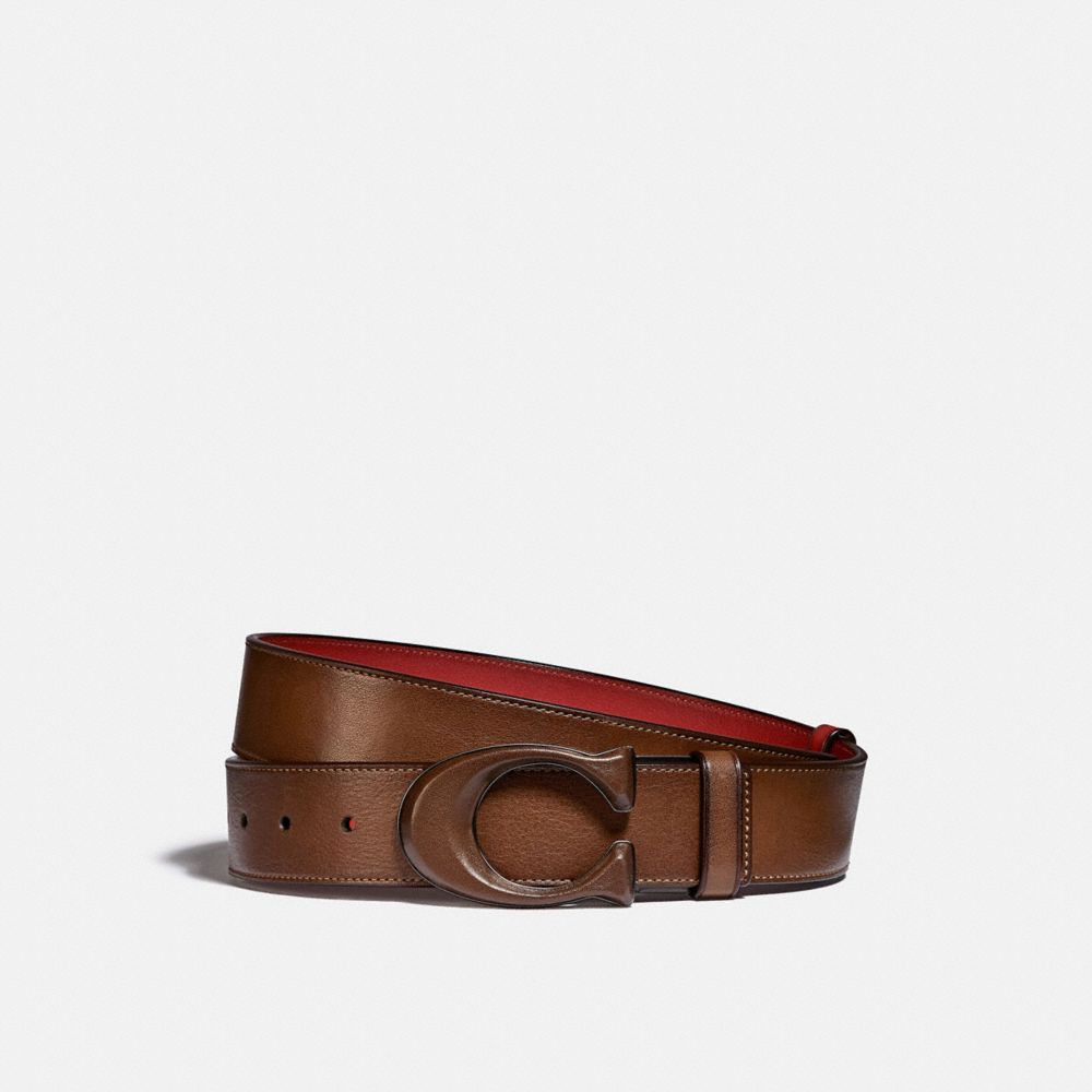 coach camo belt