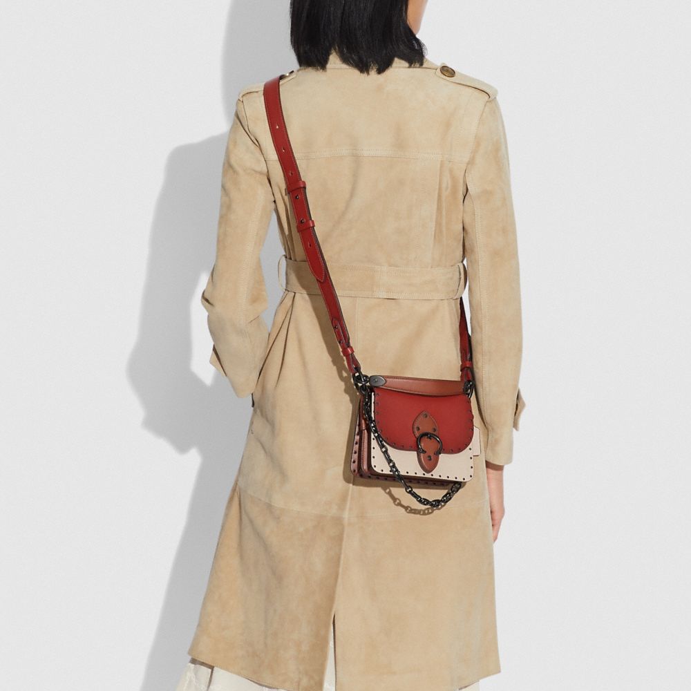 COACH Beat Shoulder Bag 18 In Colorblock With Rivets