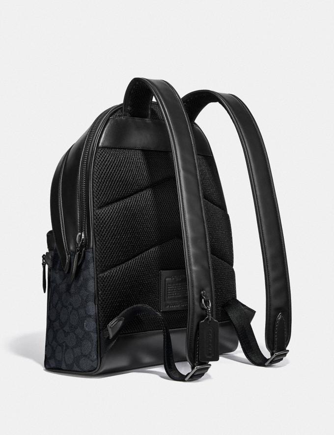 Coach Charter Backpack in Signature Canvas Black Copper/Charcoal New Men's New Arrivals Bags Alternate View 1