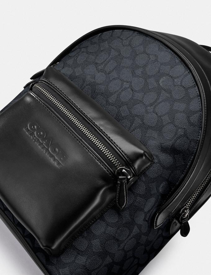 Coach Charter Backpack in Signature Canvas Black Copper/Charcoal New Men's New Arrivals Bags Alternate View 5