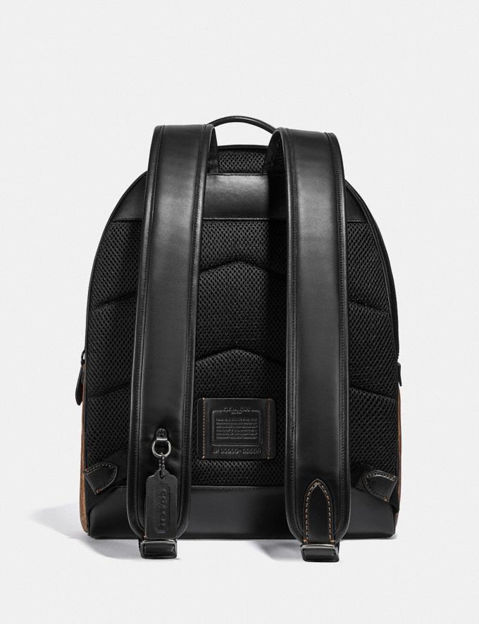 Coach Charter Backpack in Signature Canvas Black Copper/Tan New Men's New Arrivals Bestsellers Alternate View 2