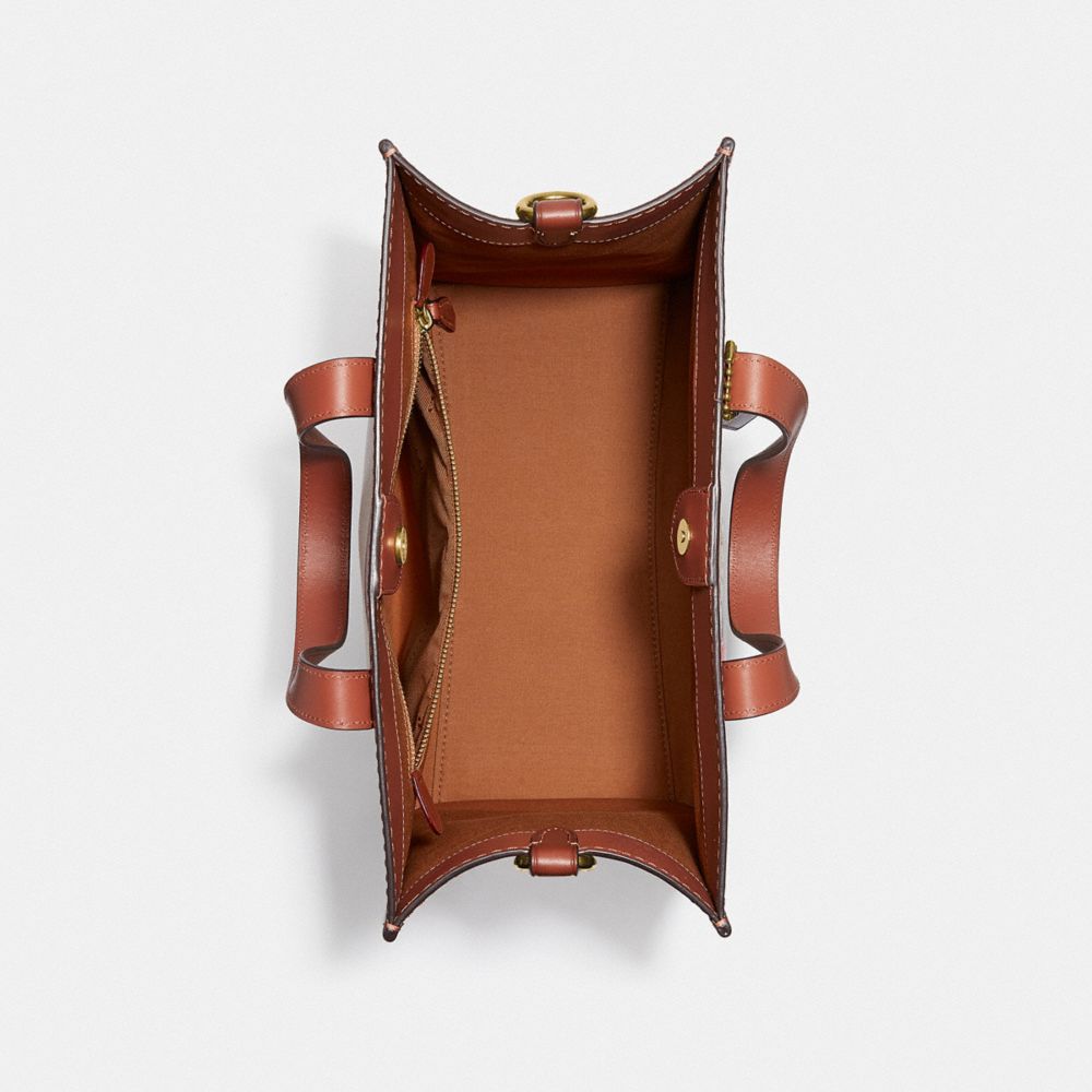 COACH Field Tote With Garden Embroidery Badge