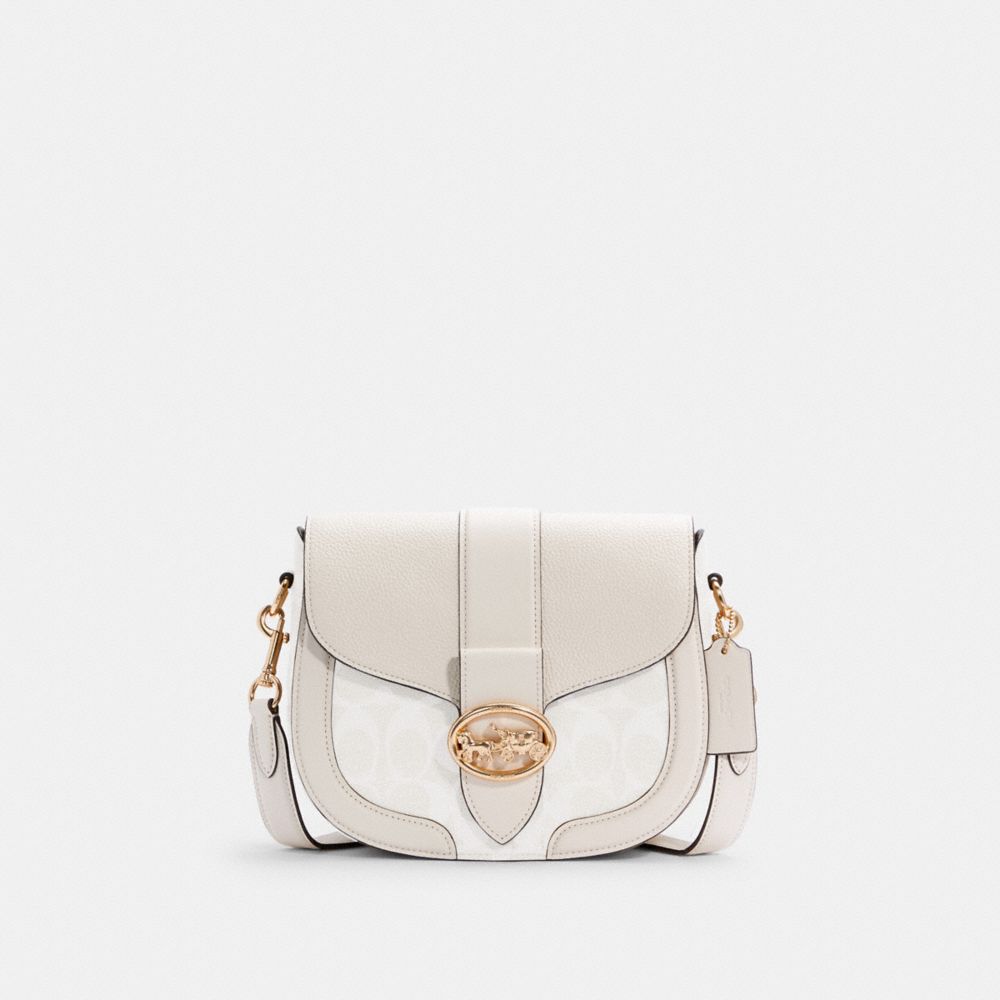 COACH® Outlet SADDLE BAG IN SIGNATURE CANVAS