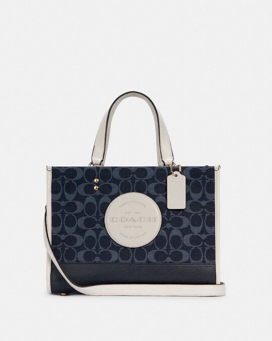 DEMPSEY CARRYALL IN SIGNATURE JACQUARD WITH PATCH