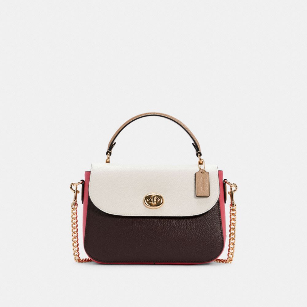 MARLIE TOP HANDLE SATCHEL IN COLORBLOCK