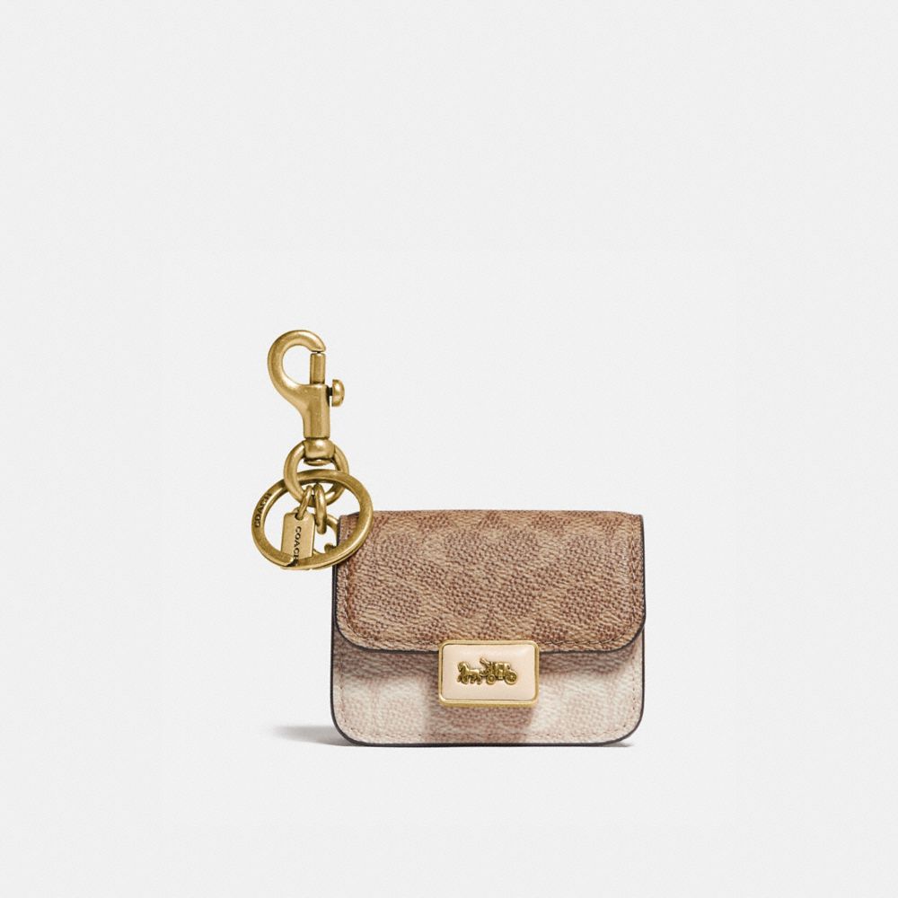 Mini Alie Bag Charm In Signature Canvas
