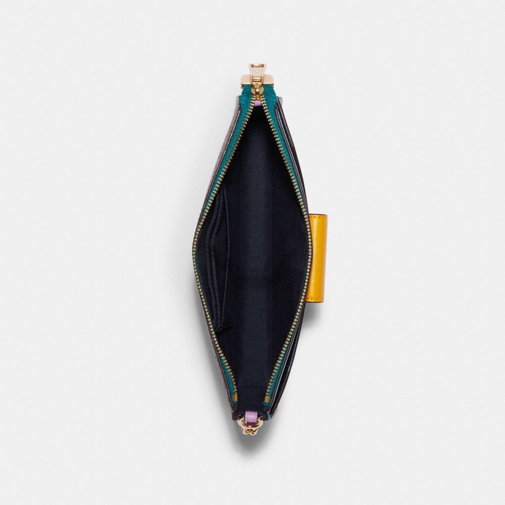 POPPY CROSSBODY IN COLORBLOCK SIGNATURE CANVAS - Alternate View 2