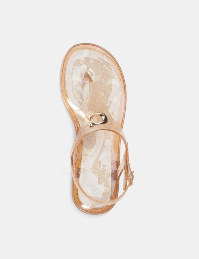 Coach Natalee Jelly Sandal Dark Gold DEFAULT_CATEGORY Alternate View 2