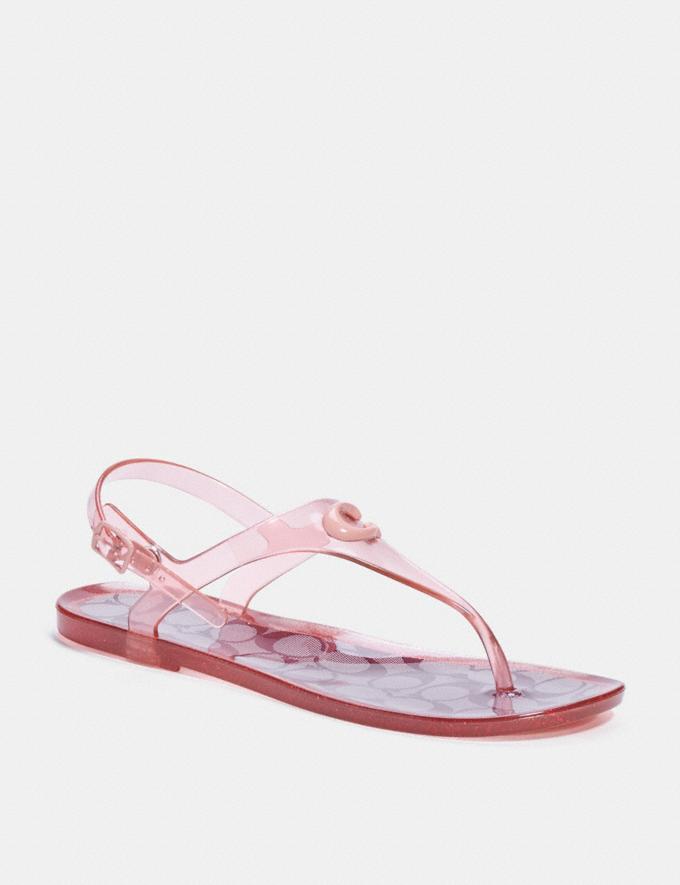 Coach Natalee Jelly Sandal Candy Apple/Candy Pink DEFAULT_CATEGORY  