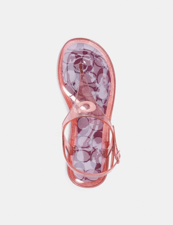 Coach Natalee Jelly Sandal Candy Apple/Candy Pink DEFAULT_CATEGORY Alternate View 2