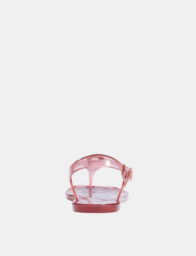 Coach Natalee Jelly Sandal Candy Apple/Candy Pink DEFAULT_CATEGORY Alternate View 3